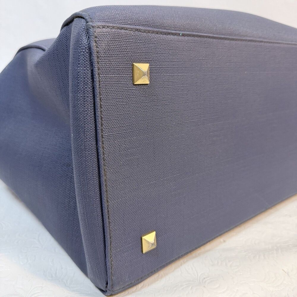 Dagne Dover Signature Navy Tote READ DAMAGE - Picture 11 of 16